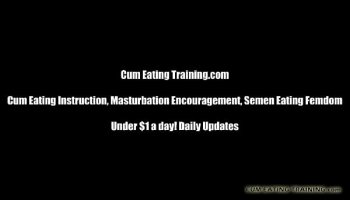Lick your cum off my shaved pussy CEI