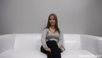 Mancy in girl showing tits before getting fucked hard